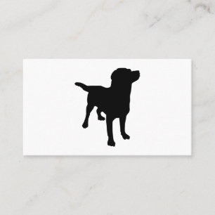 Hunde-Silhouette Visitenkarte