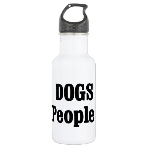 Hunde sind auch Menschen! Edelstahlflasche