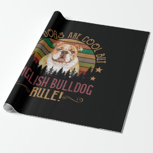 Hunde sind Cool, aber englische Bulldog Curs regie Geschenkpapier