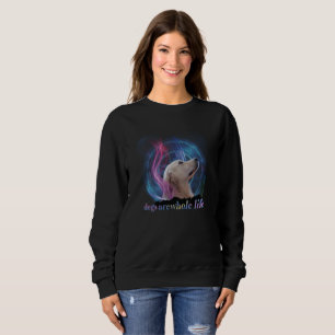 Hunde sind das ganze Leben lang farbenfroh Sweatshirt
