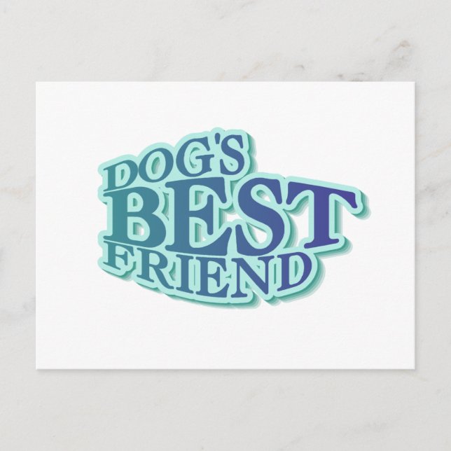 Hunde sind die besten Freundinnen und Tshirts und  Postkarte (Vorderseite)