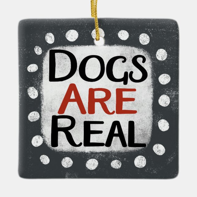 Hunde sind echte Ornamente (Vorderseite)