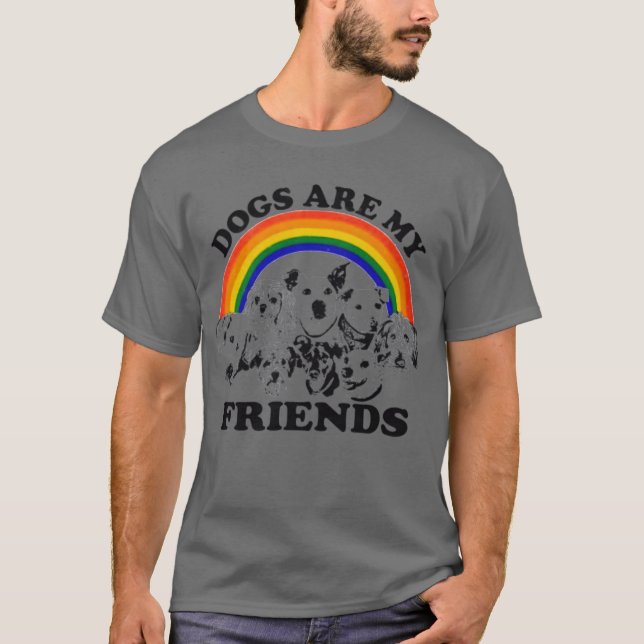 Hunde sind mein Freund T-Shirt (Vorderseite)