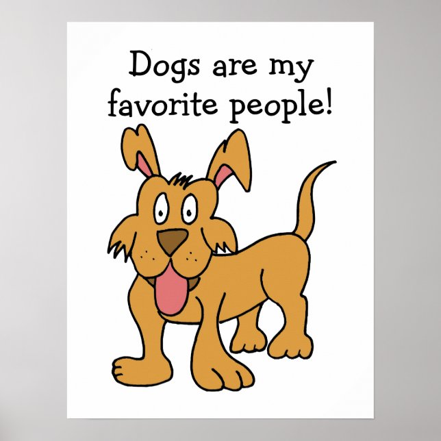 Hunde sind mein Lieblingsposter Poster (Vorne)