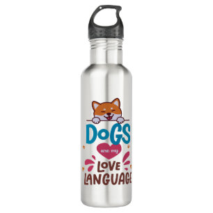 Hunde sind meine Liebe Edelstahlflasche