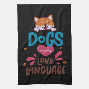 Hunde sind meine Liebe Geschirrtuch