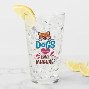 Hunde sind meine Liebe Glas