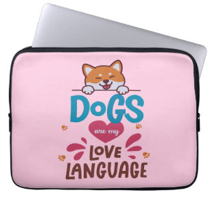 Hunde sind meine Liebe Laptopschutzhülle