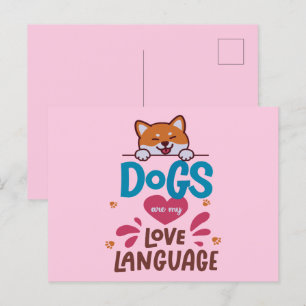 Hunde sind meine Liebe Postkarte