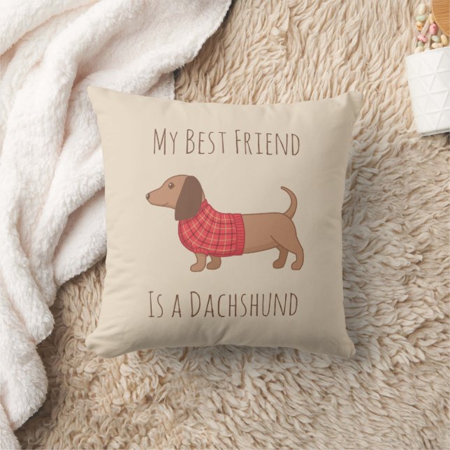 Hunde sind meine Lieblings-Dackel Kissen (Decke)