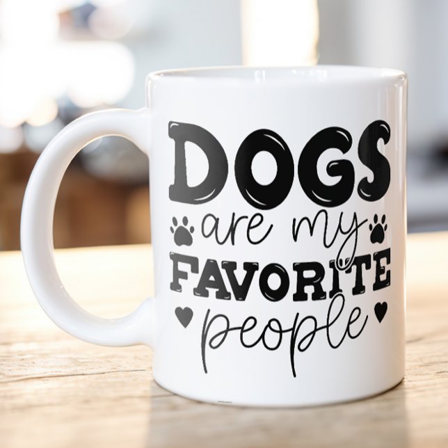 Hunde sind meine Lieblings-Mama Kaffeetasse (Dogs are my favorite people funny coffee mug)