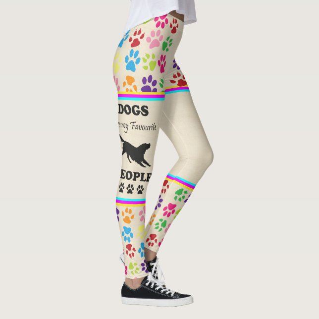 Hunde sind meine Lieblingsmenschen Leggings (Rechts)