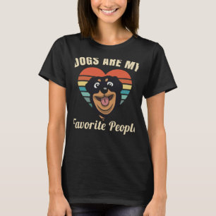 Hunde sind meine Lieblingsmenschen Rottweiler T-Shirt
