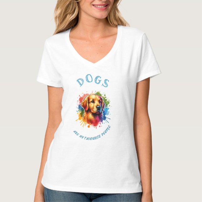 Hunde sind meine Lieblingsmenschen T-Shirt (Vorderseite)