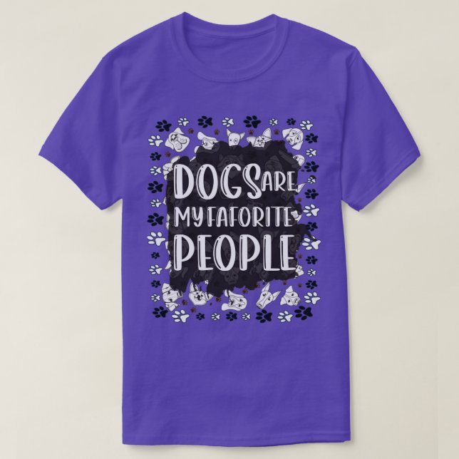 Hunde sind meine Lieblingsmenschen T-Shirt (Design vorne)