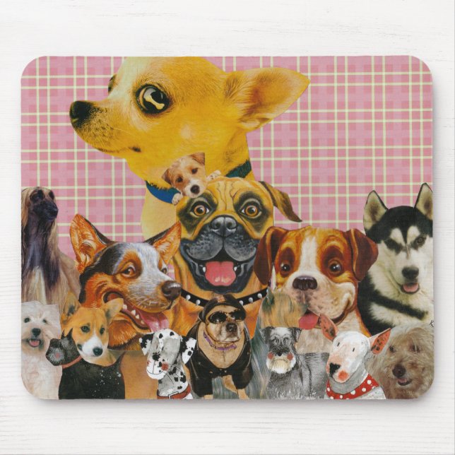Hunde sind Spaß Mousepad (Vorne)