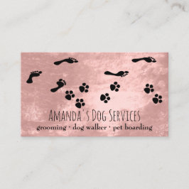 Hunde-Sitter-Begleiter-Dienste Grooming Paw Path B Visitenkarte