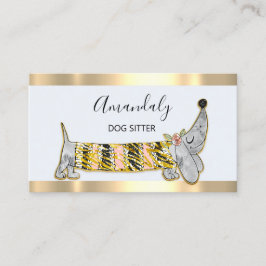 Hunde Sitter Boutique Mode Visitenkarte