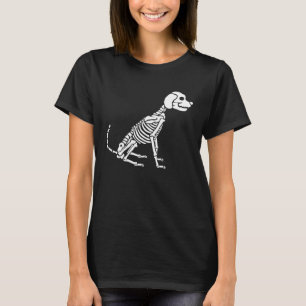 Hunde Skeleton Halloween Horror Welpenknochen X Ro T-Shirt