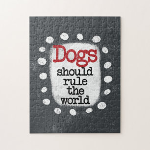 Hunde sollten das World Jigsaw Puzzle regieren