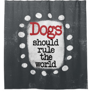 Hunde sollten den Duschvorhang der Welt beherrsche