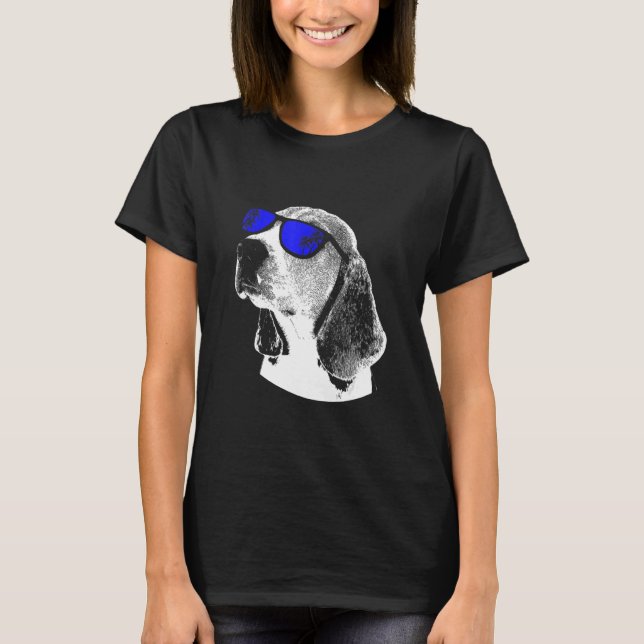 Hunde Sonnenbrille Party Hunde Liebe Fans T-Shirt (Vorderseite)