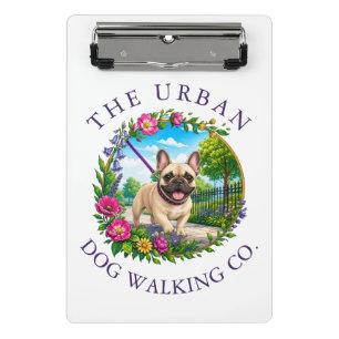 Hunde-Spaziergang Mini-Clipboard mit Französischer Mini Klemmbrett