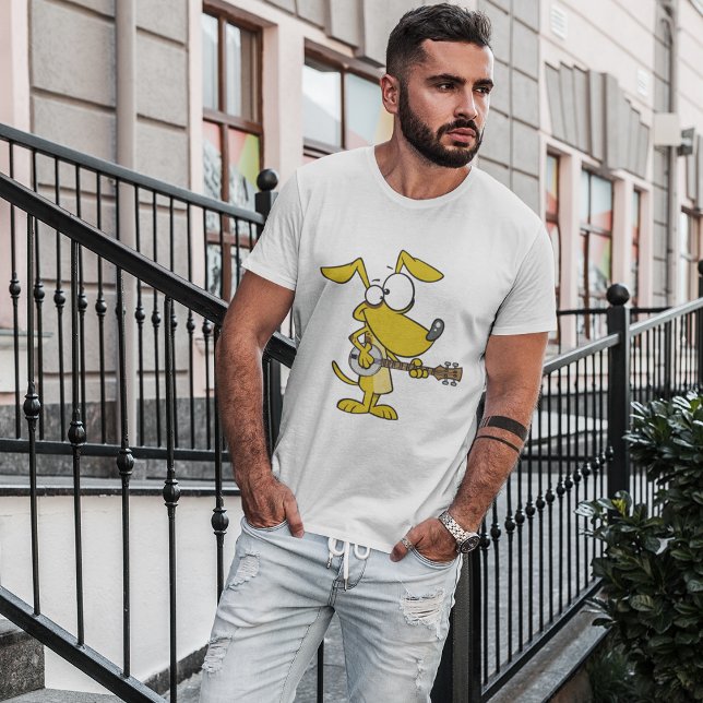 Hunde spielen einen Banjo-T - Shirt (Von Creator hochgeladen)