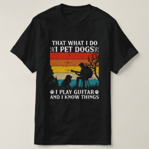 Hunde spielen Gitarren Dinge T - Shirt