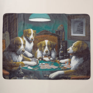 Hunde spielen Poker Cassius Marcellus Coolidge 189 Sherpadecke