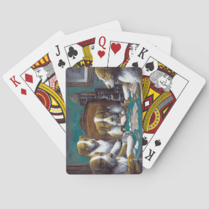 Hunde spielen Poker Cassius Marcellus Coolidge 189 Spielkarten