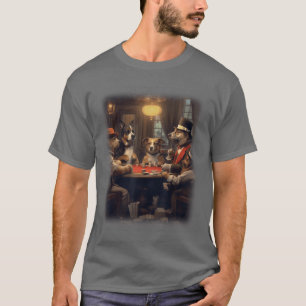 Hunde spielen Poker Ein Freund in Not Lustiger Hun T-Shirt
