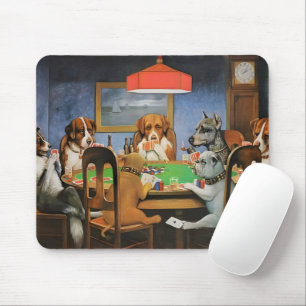 Hunde spielen Poker von Cassius Marcellus Coolidge Mousepad