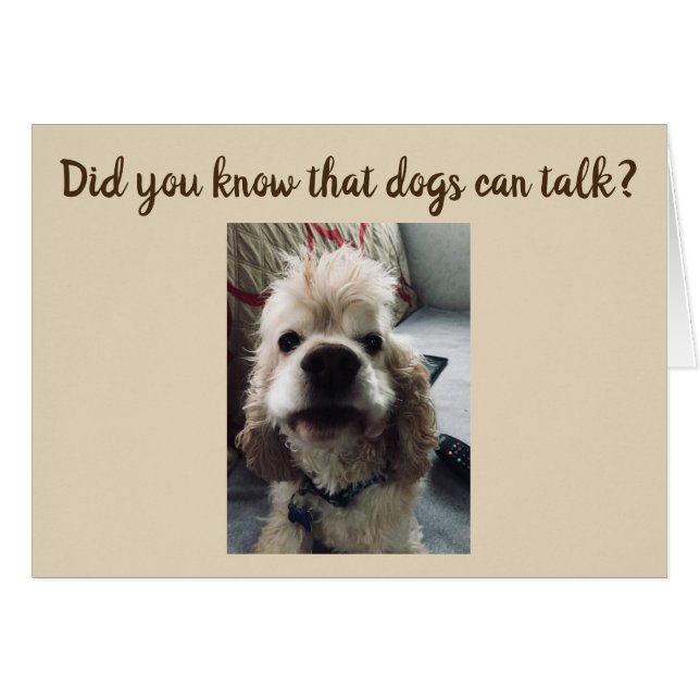 HUNDE SPRECHEN...SIE SAGEN **NUR CHRISTMAS** (Vorderseite (Horizontal))