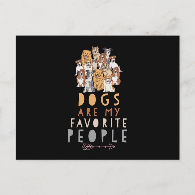 Hunde Sprichwort Postkarte (Vorderseite)