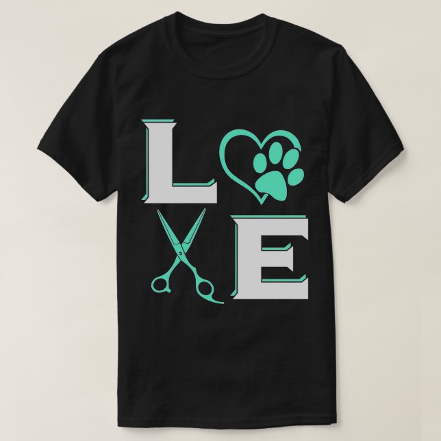 Hunde Stylist Grooming Niedlich Groomer Geschenk V T-Shirt (Design vorne)