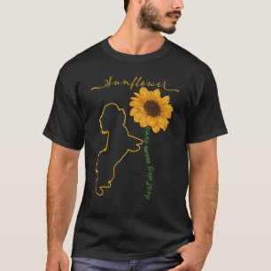 Hunde Sunshine Hunde Sonnenblumen Dogama Positives T-Shirt