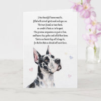Hunde-Sympathie Great Dane Rasse Spiritualgedicht