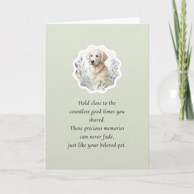 Hunde Sympathiekarten Blume Rahmen Serie Karte (Vorderseite)