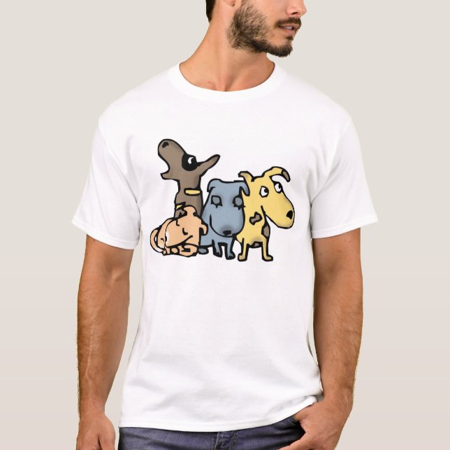 Hunde T-Shirt (Vorderseite)