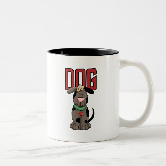 Hunde T - Shirt und Geschenke Zweifarbige Tasse (Rechts)
