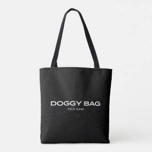 Hunde-Tasche   Tragesack mit Namen Schwarz Tasche