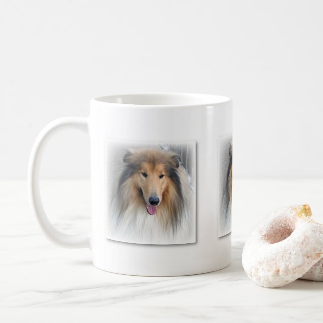 Hunde-Tasse Kaffeetasse (Mit Donut)