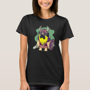 Hunde Tierfütterung Hund Lover Witziger Mops Vikin T-Shirt