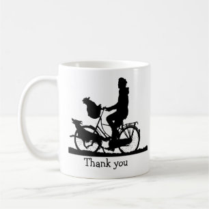 Hunde Tierradfahren, Radfahren, Raddanken Kaffeetasse