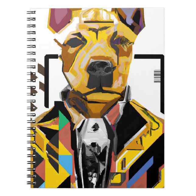 Hunde tragen einen Anzug: Digitale Kunst Notizblock (Vorderseite)