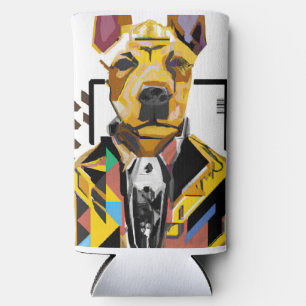 Hunde tragen einen Anzug: Digitale Kunst Selters Dosenkühler