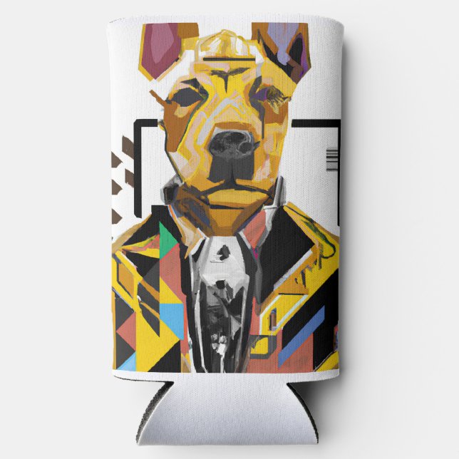 Hunde tragen einen Anzug: Digitale Kunst Selters Dosenkühler (Vorderseite)