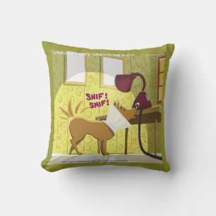 Hunde tragen Kone Sniffs Lamp Funny Throw Kissen
