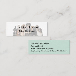 Hunde-Trainings Visitenkarten kompakt Mini Visitenkarte